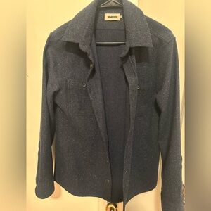 Taylor Stitch Navy Speckled Shirt (Size 38)